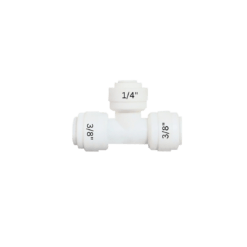 Tee 3/8*1/4*3/8 Inch Fitting for Enhanced RO System Functionality