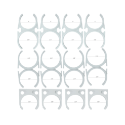 Complete RO Water Filter Clamp Set - Includes 4 Pieces Each of X-Clamp 2.5"x2.5", X-Clamp 2"x2.5", and C-Clamp 2.5"