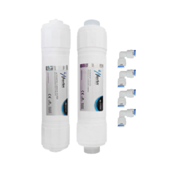 Merlin RO Filter Set: Complete Water Purification Solution with Carbon + Sediment Filters + Four 2PF Elbows